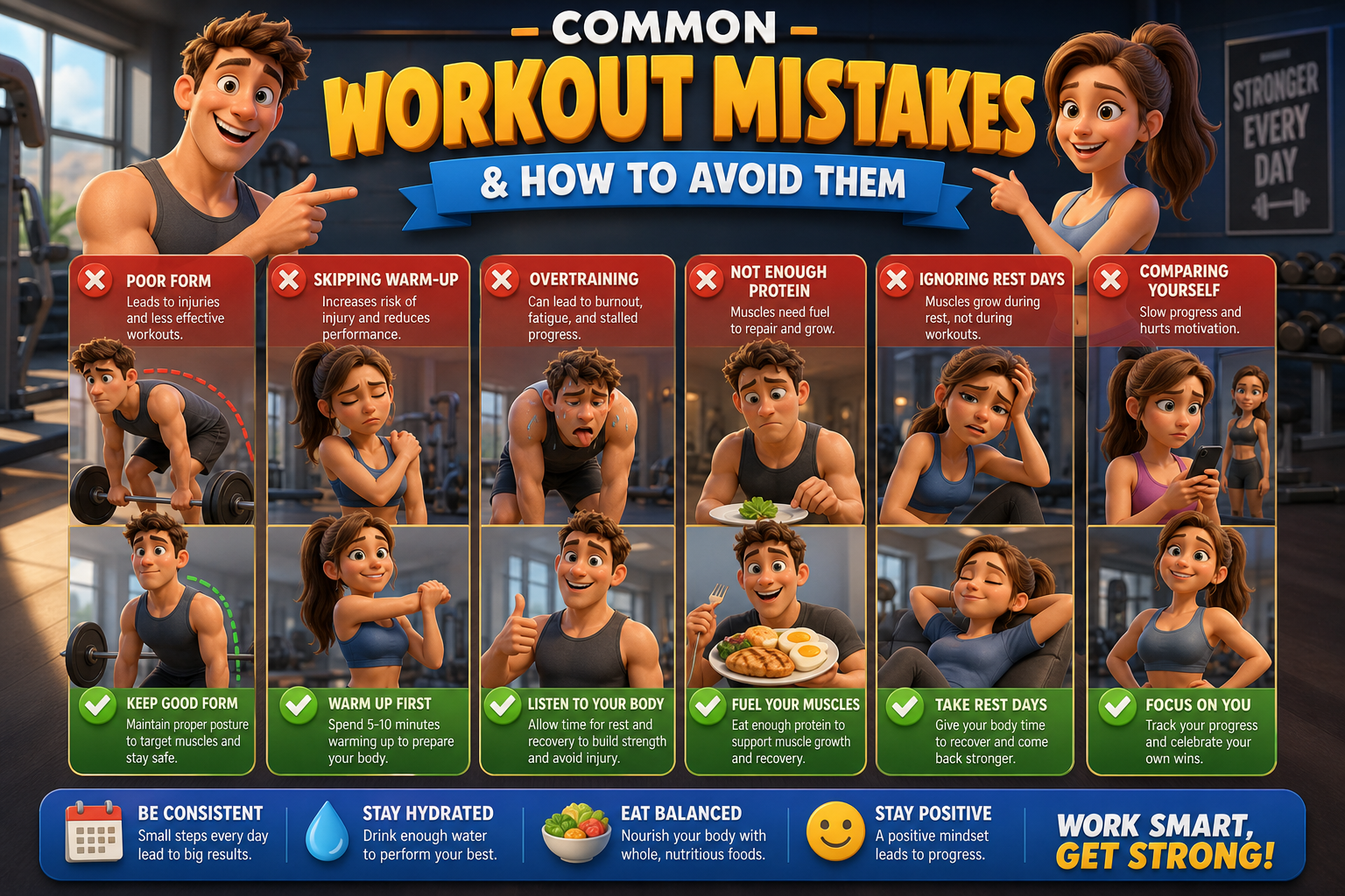 workout mistakes